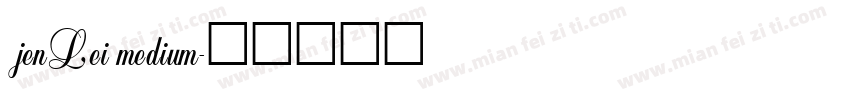 jenLei medium字体转换